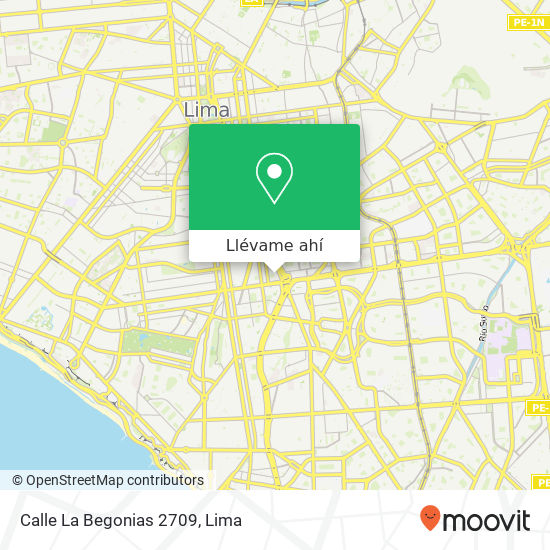 Mapa de Calle La Begonias 2709