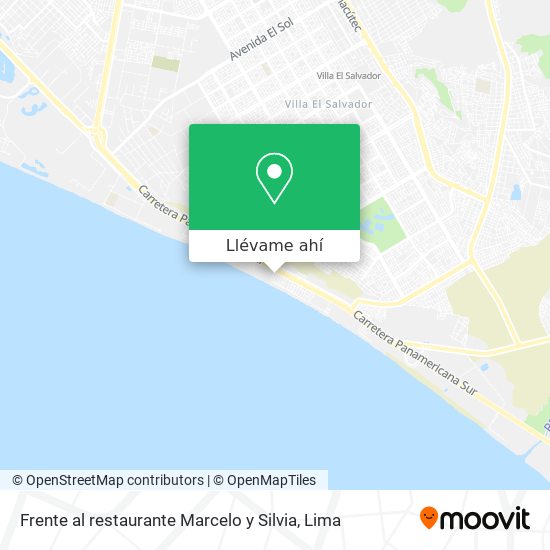 Mapa de Frente al restaurante Marcelo y Silvia