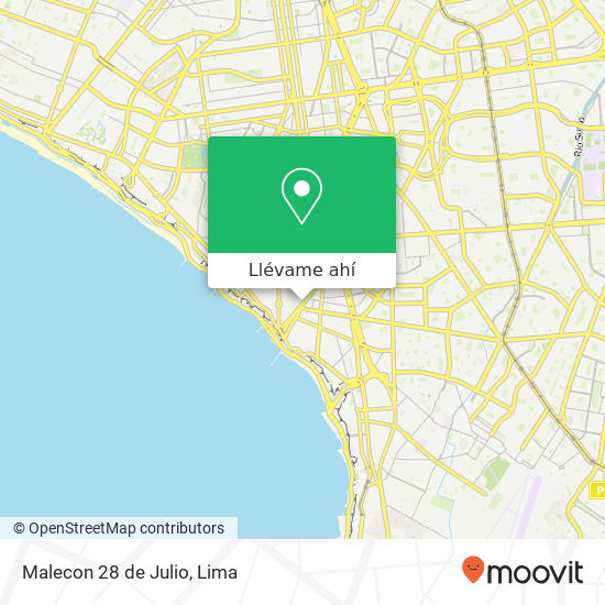 Mapa de Malecon  28 de Julio