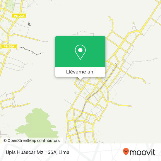 Mapa de Upis Huascar Mz  166A