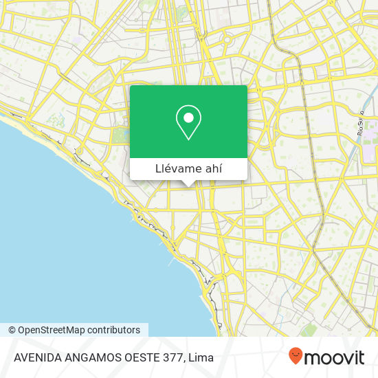 Mapa de AVENIDA ANGAMOS OESTE 377