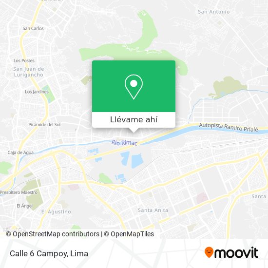 Mapa de Calle 6   Campoy