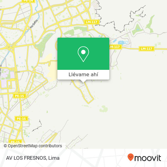 Mapa de AV  LOS FRESNOS