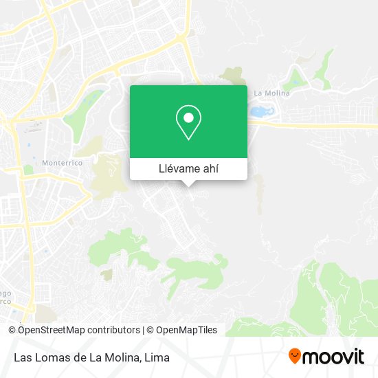 Mapa de Las Lomas de La Molina