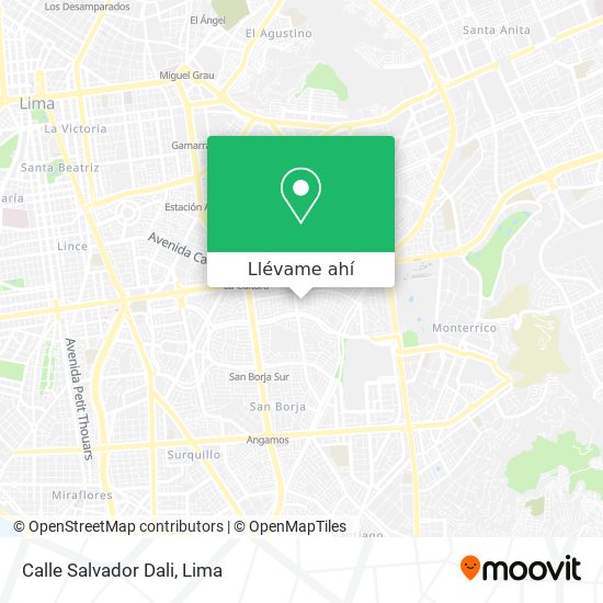 Mapa de Calle Salvador Dali