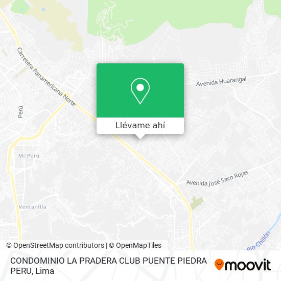 Mapa de CONDOMINIO LA PRADERA CLUB PUENTE PIEDRA PERU