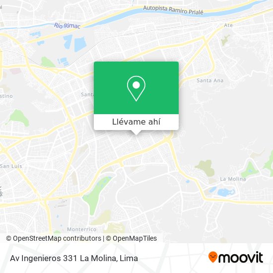 Mapa de Av  Ingenieros 331 La Molina
