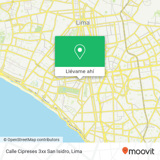 Mapa de Calle Cipreses 3xx  San Isidro