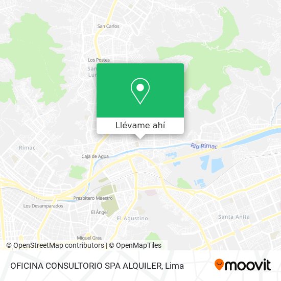 Mapa de OFICINA  CONSULTORIO  SPA ALQUILER