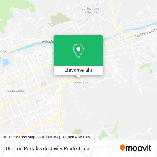 Mapa de Urb Los Portales de Javier Prado
