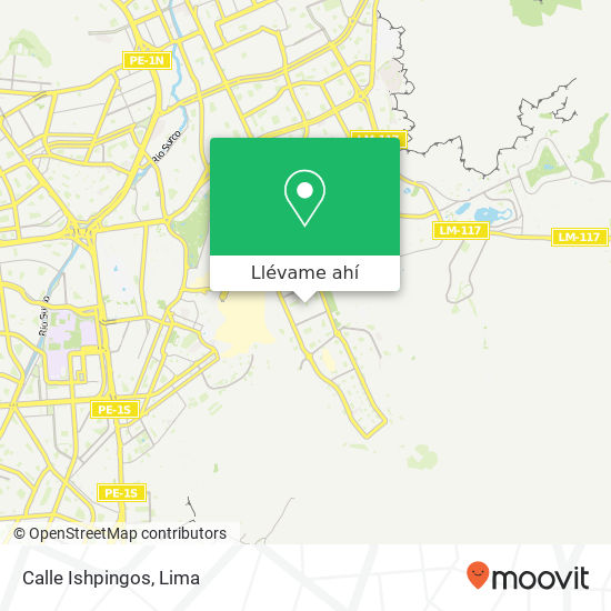 Mapa de Calle Ishpingos