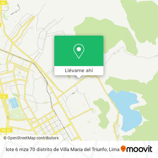 Mapa de lote 6 mza  70  distrito de Villa María del Triunfo