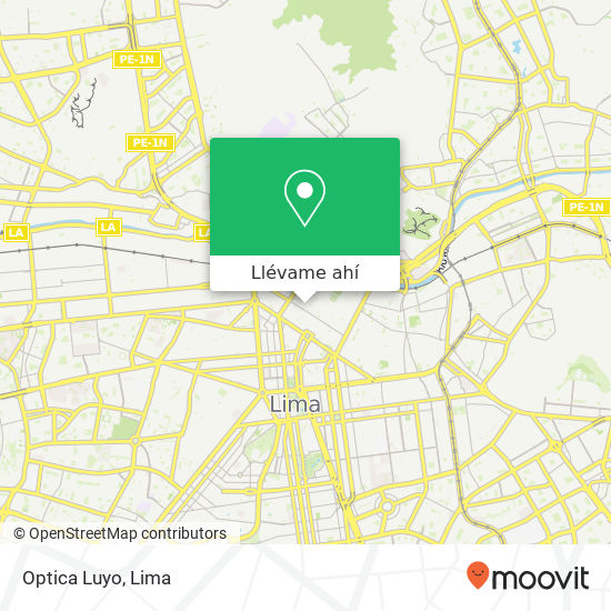 Mapa de Optica Luyo
