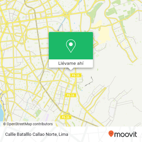 Mapa de Callle Batalllo Callao Norte