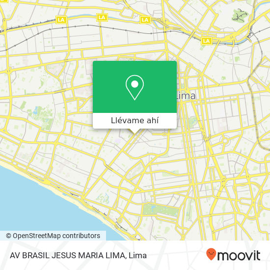 Mapa de AV  BRASIL  JESUS MARIA  LIMA