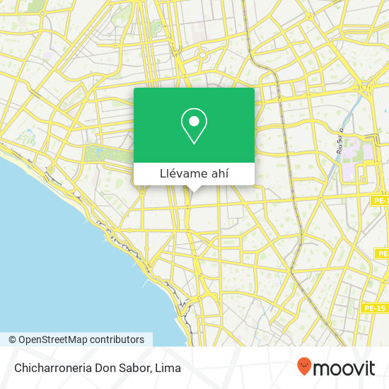 Mapa de Chicharroneria Don Sabor