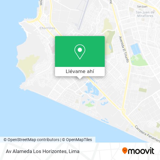 Mapa de Av  Alameda Los Horizontes