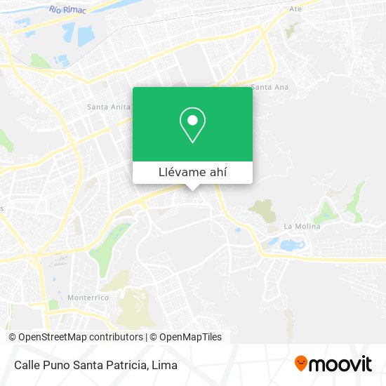 Mapa de Calle Puno Santa Patricia