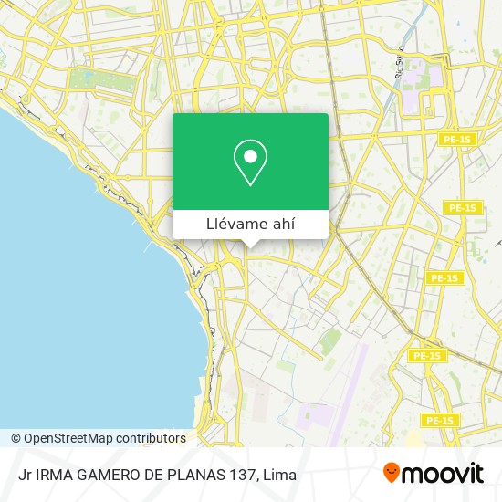 Mapa de Jr  IRMA GAMERO DE PLANAS 137