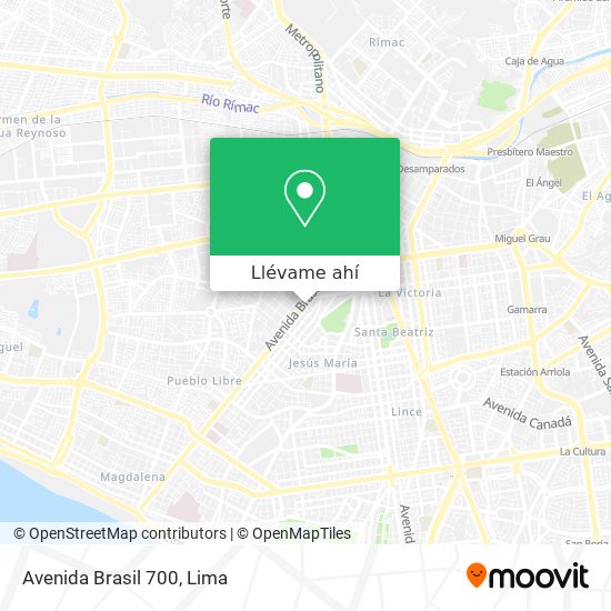 Mapa de Avenida Brasil 700