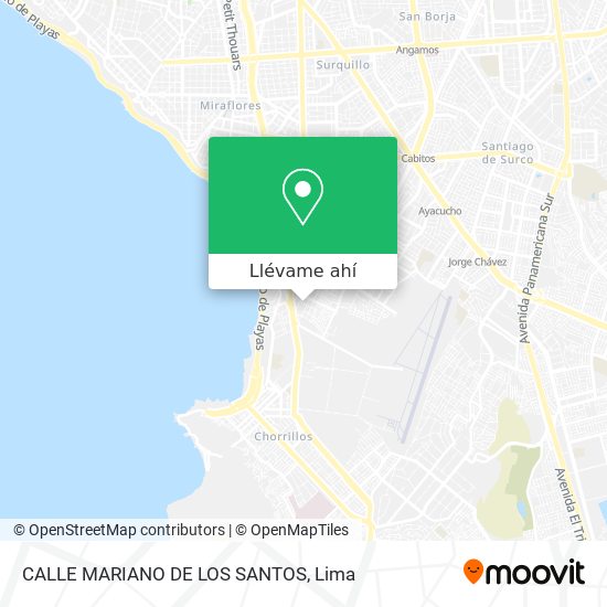 Mapa de CALLE MARIANO DE LOS SANTOS