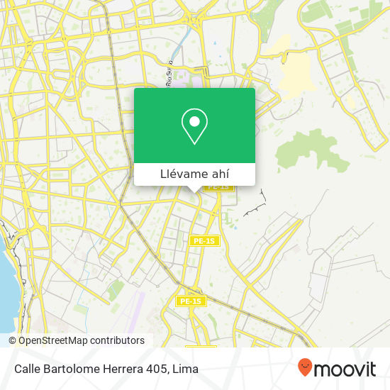 Mapa de Calle Bartolome Herrera 405