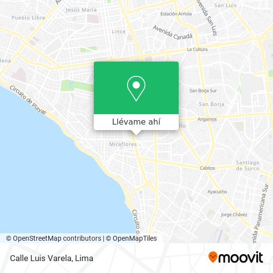 Mapa de Calle Luis Varela