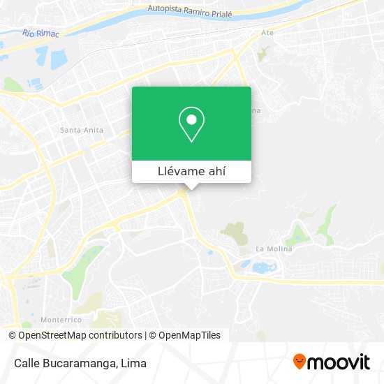 Mapa de Calle Bucaramanga