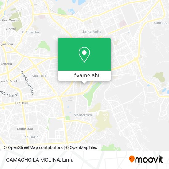 Mapa de CAMACHO LA MOLINA