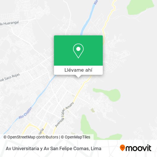 Mapa de Av  Universitaria y Av  San Felipe Comas