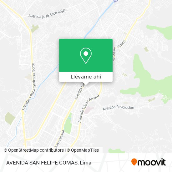 Mapa de AVENIDA SAN FELIPE COMAS