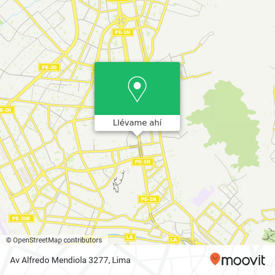Mapa de Av  Alfredo Mendiola 3277