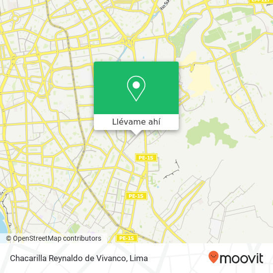 Mapa de Chacarilla   Reynaldo de Vivanco