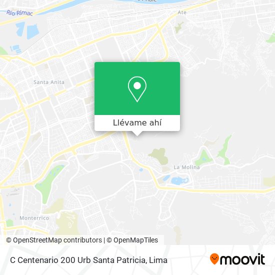 Mapa de C  Centenario 200 Urb  Santa Patricia