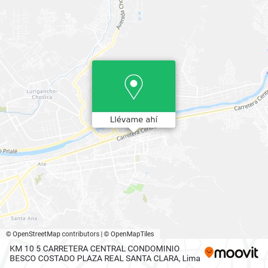 Mapa de KM  10 5 CARRETERA CENTRAL  CONDOMINIO BESCO  COSTADO PLAZA REAL SANTA CLARA