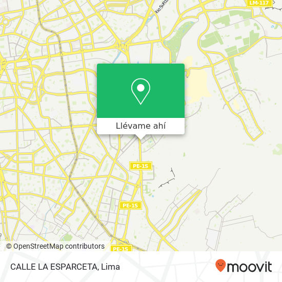 Mapa de CALLE LA ESPARCETA