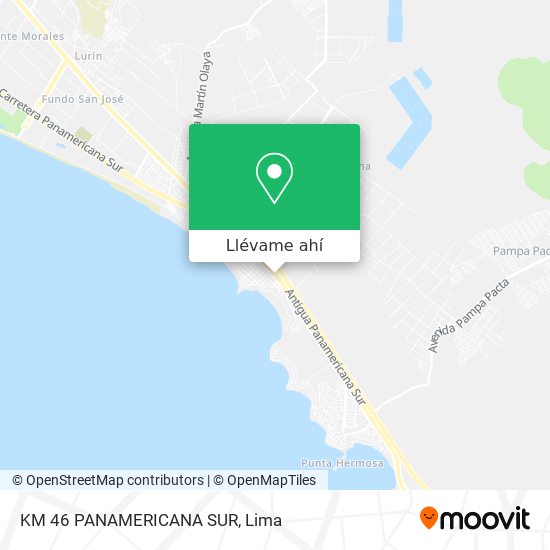 Mapa de KM  46 PANAMERICANA SUR