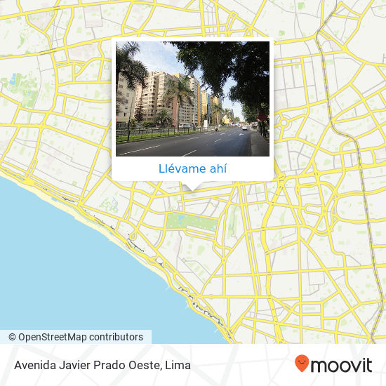 Mapa de Avenida Javier Prado Oeste