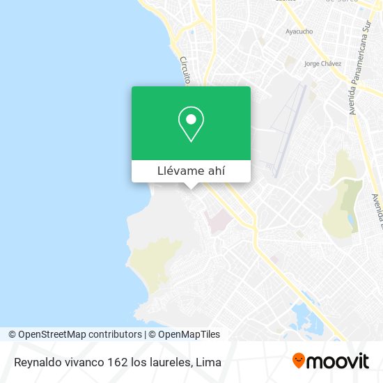 Mapa de Reynaldo vivanco 162 los laureles