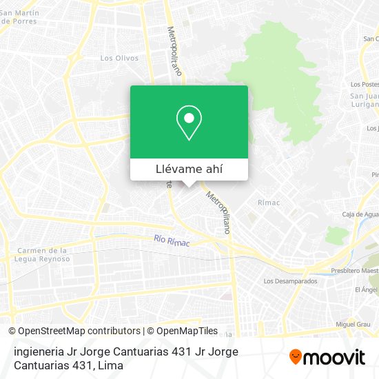 Mapa de ingieneria  Jr  Jorge Cantuarias 431 Jr  Jorge Cantuarias 431