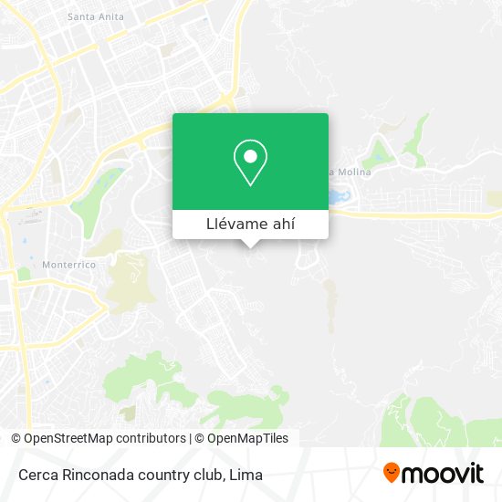 Mapa de Cerca Rinconada country club