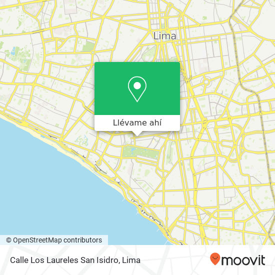 Mapa de Calle Los Laureles  San Isidro