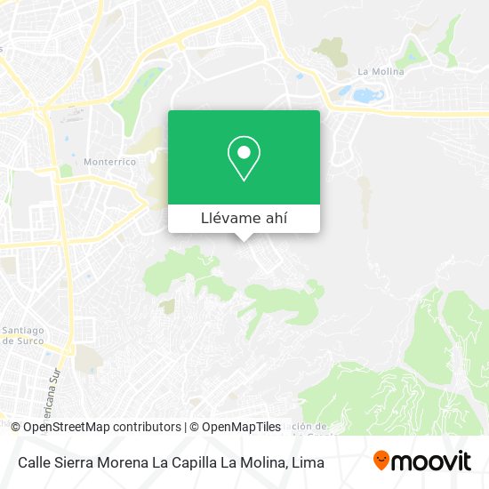 Cómo llegar a Calle Sierra Morena La Capilla La Molina en Autobús?