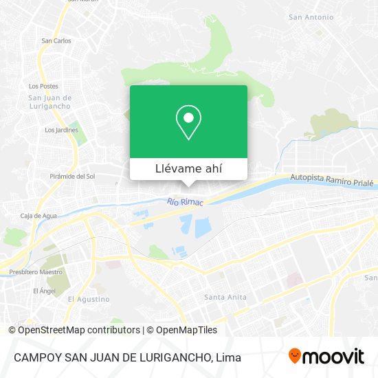 Mapa de CAMPOY SAN JUAN DE LURIGANCHO