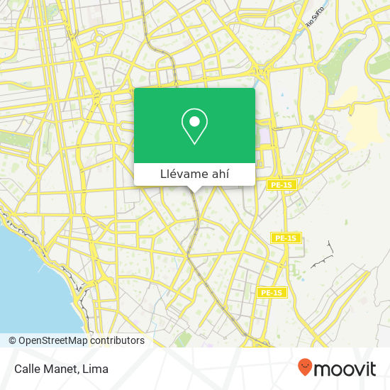Mapa de Calle Manet