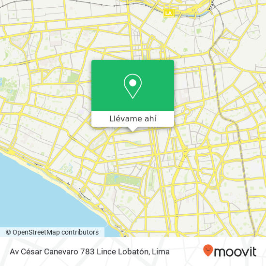 Mapa de Av  César Canevaro 783 Lince   Lobatón