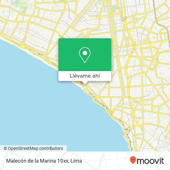 Mapa de Malecón de la Marina 10xx