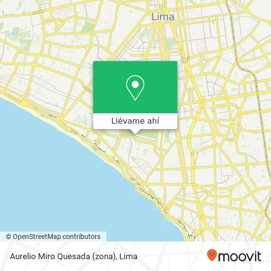 Mapa de Aurelio Miro Quesada (zona)
