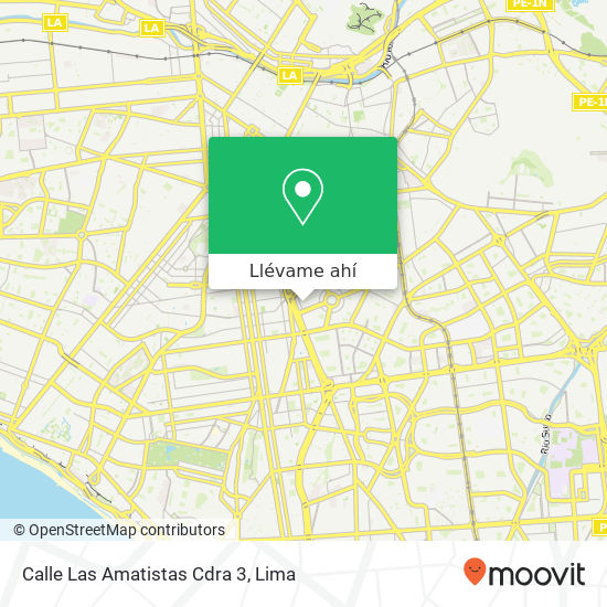 Mapa de Calle Las Amatistas Cdra 3