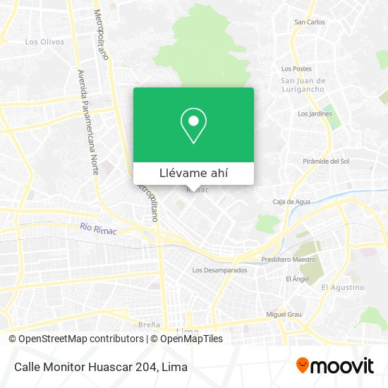 Mapa de Calle Monitor Huascar 204